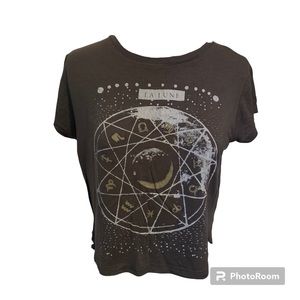 Astrology Moon Crop Top Shirt